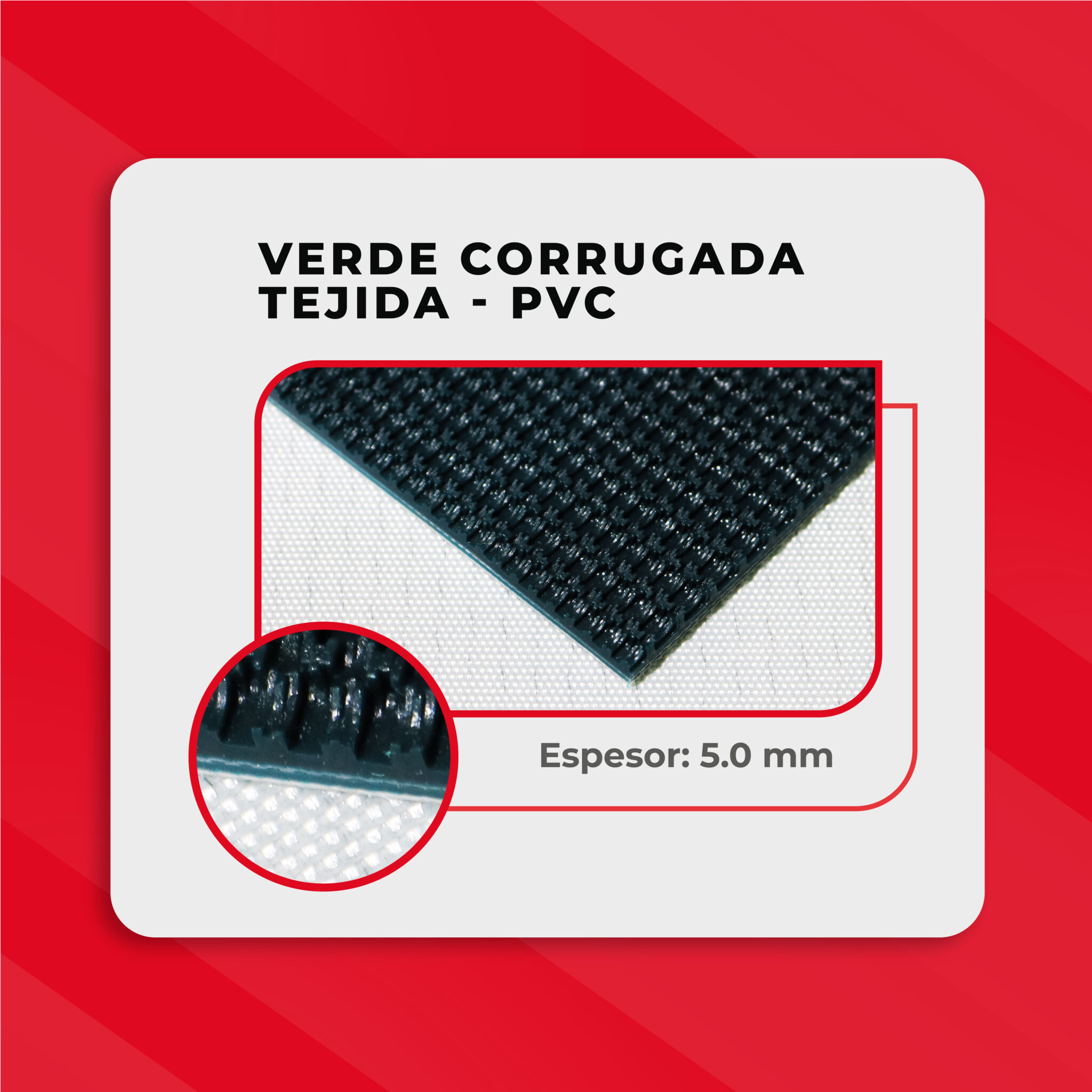 verde corrugada pvc 5.0